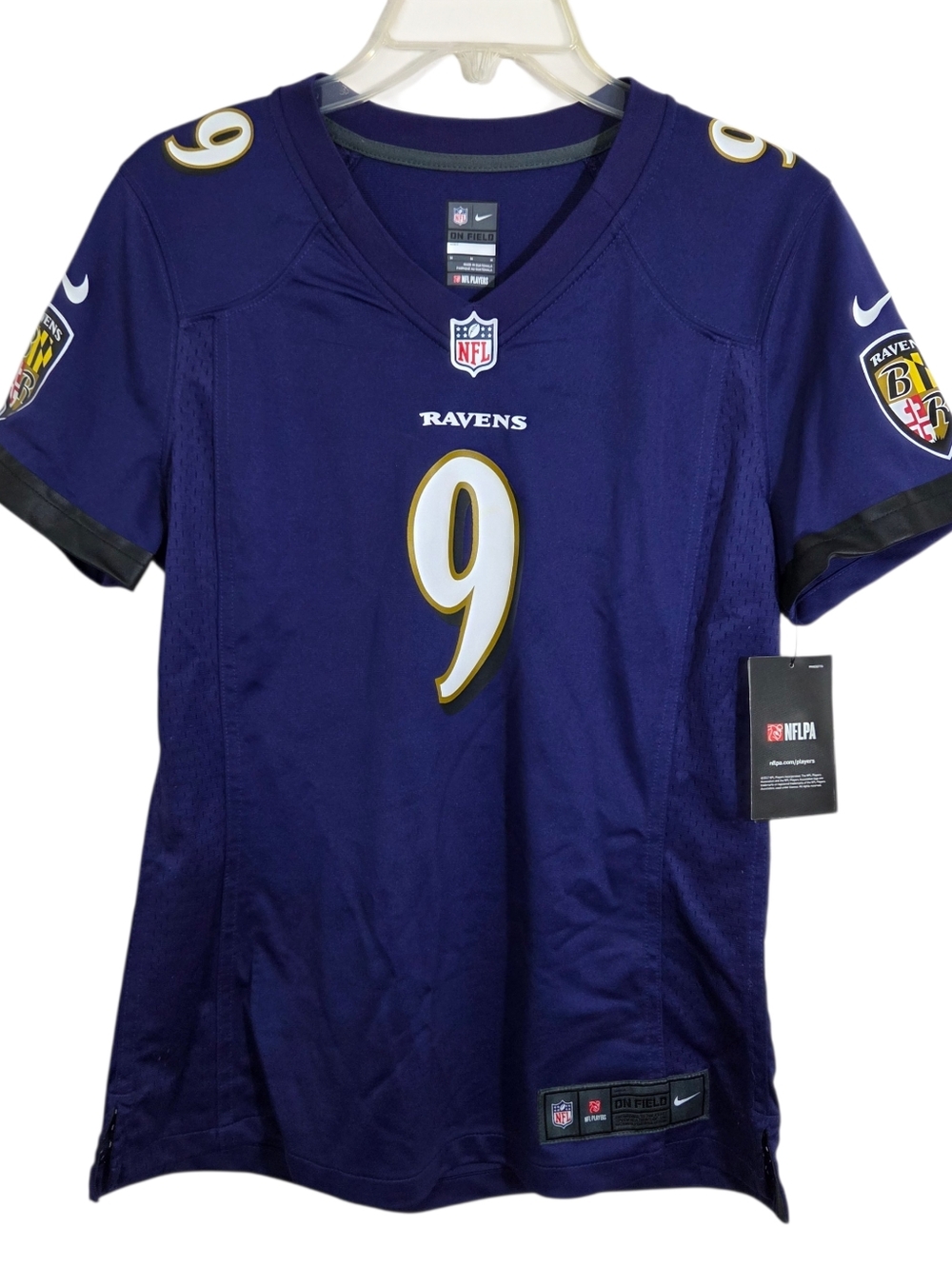 NWT Nike Ravens Football Jersey #9 Tucker Womens Medium NFL Fan Baltimore